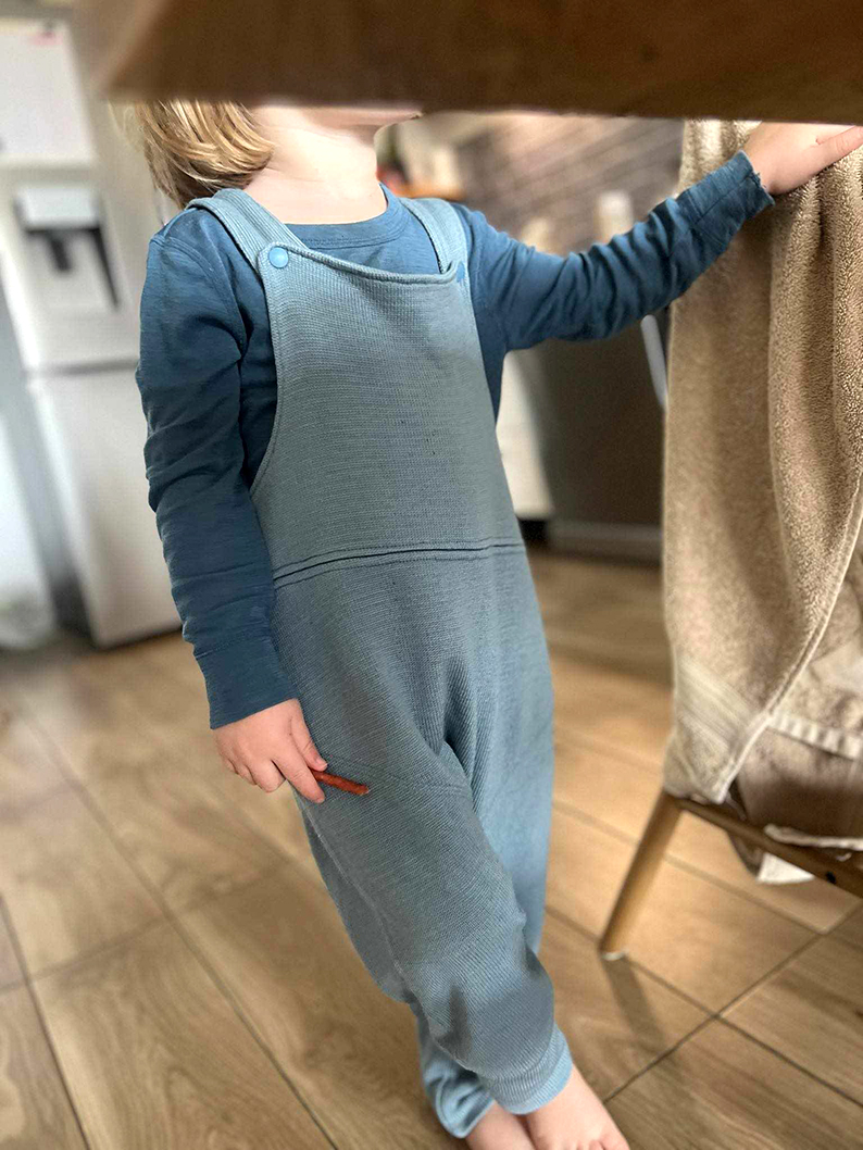 435890141_3270263179936824_5900810638225300060_n Merino wool dungarees - longies/cover for reusable diapers - melange - choose colors! - Image 3