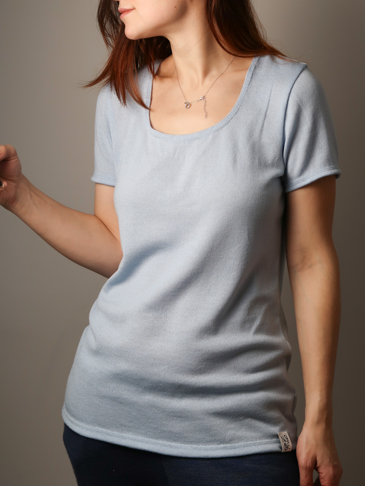 IMG_8714 Merino wool short sleeve t-shirt - custom made - Image 1