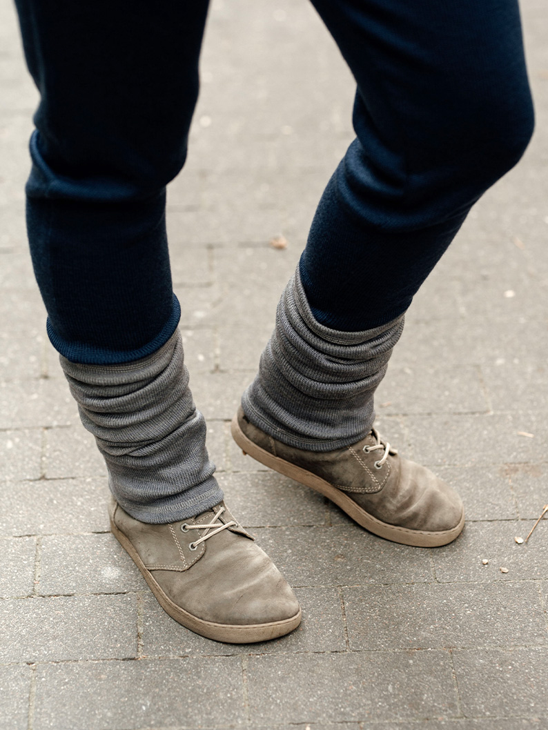 getry merino, model 1 Getry z wełny merino JASNY SZARY - obrazek 4