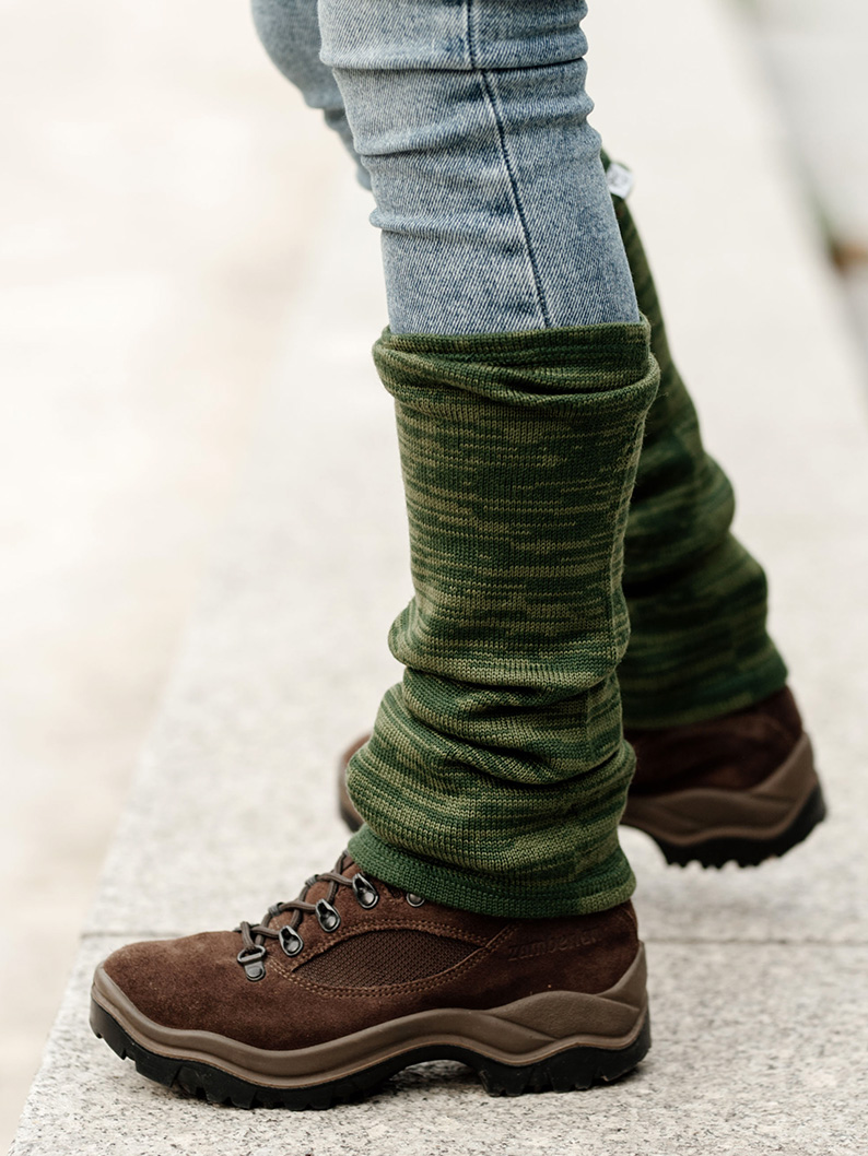 getry merino, model 2 Getry z wełny merino JASNY SZARY - obrazek 2