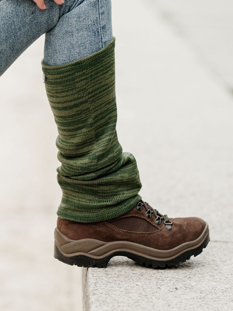 getry merino, model 3 Getry z wełny merino JASNY SZARY - obrazek 3