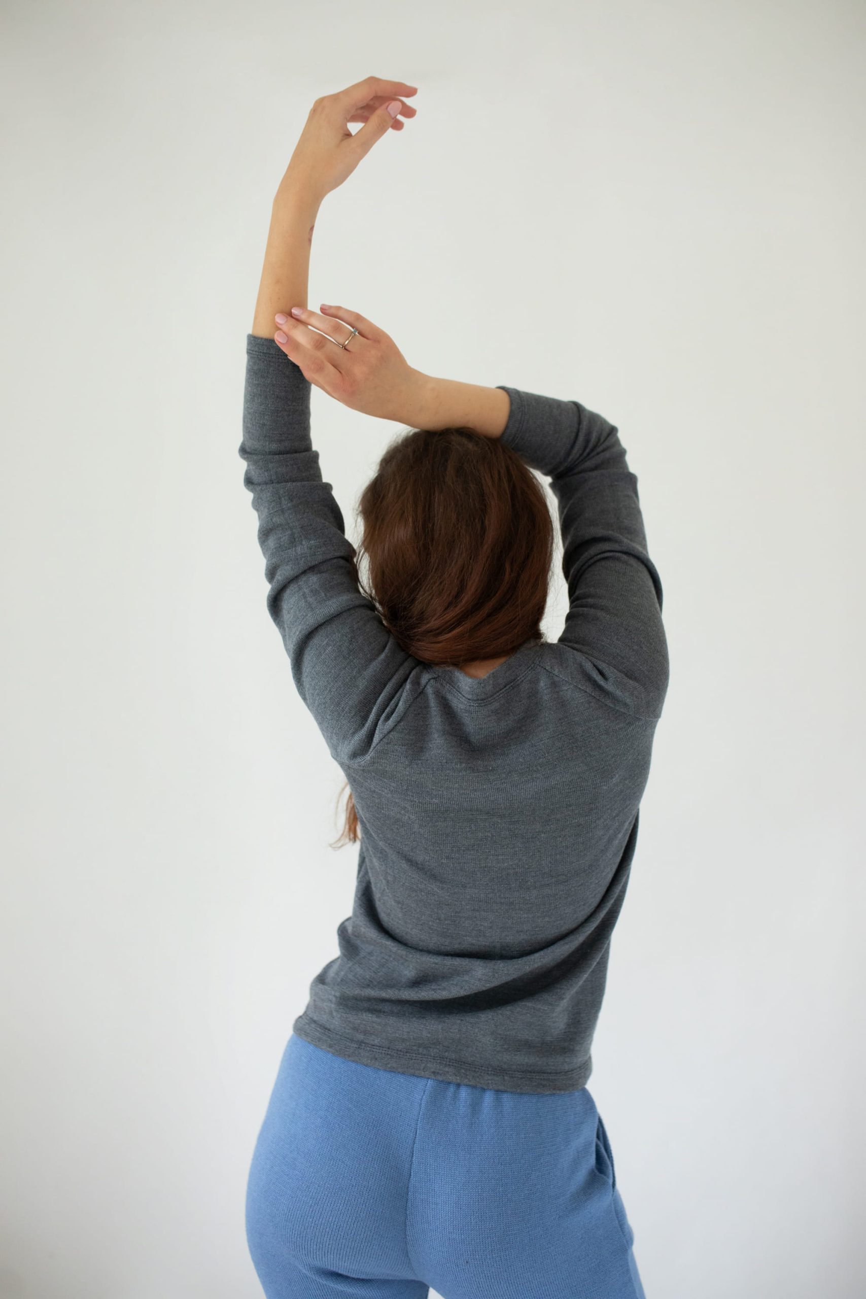 4S6A3438 Merino wool RAGLAN women's long-sleeved blouse (thick) - custom made - Image 7