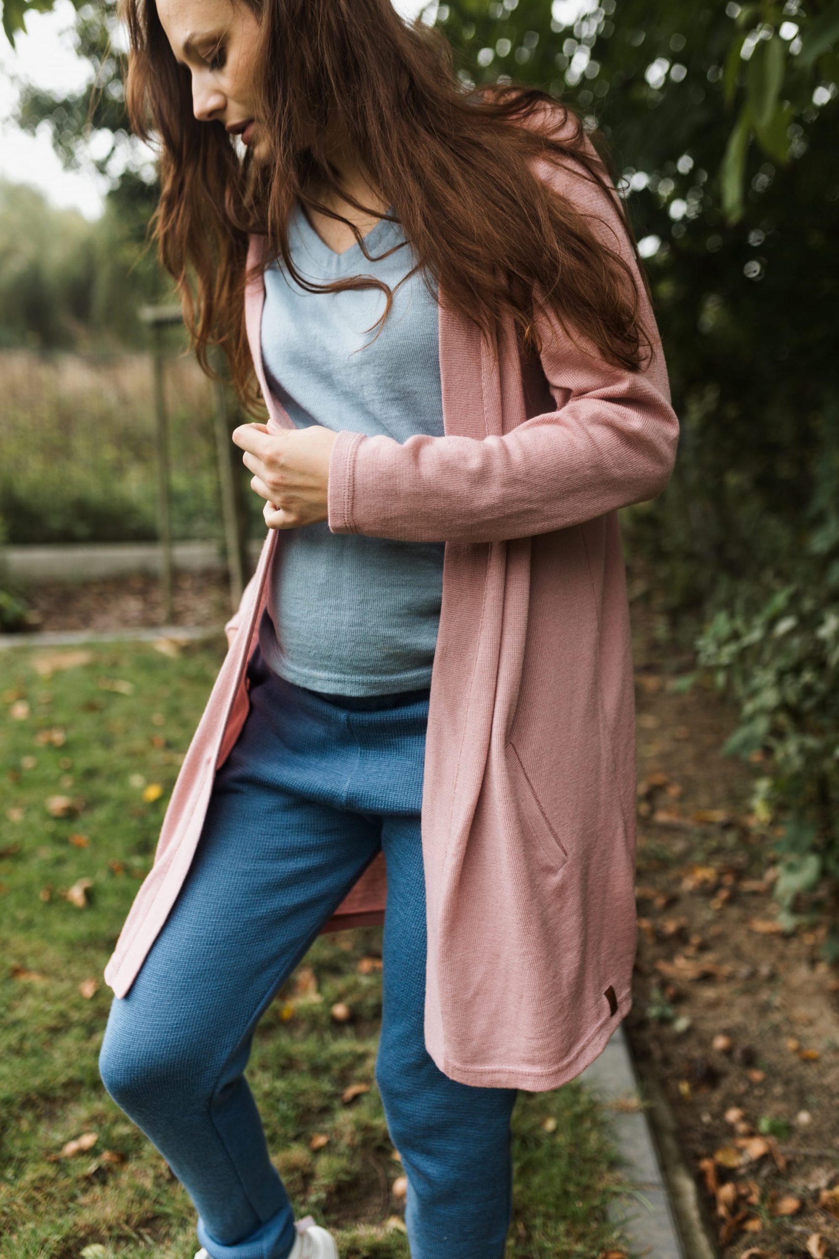 4S6A3565 Custom thicker merino wool long cardigan - Image 2