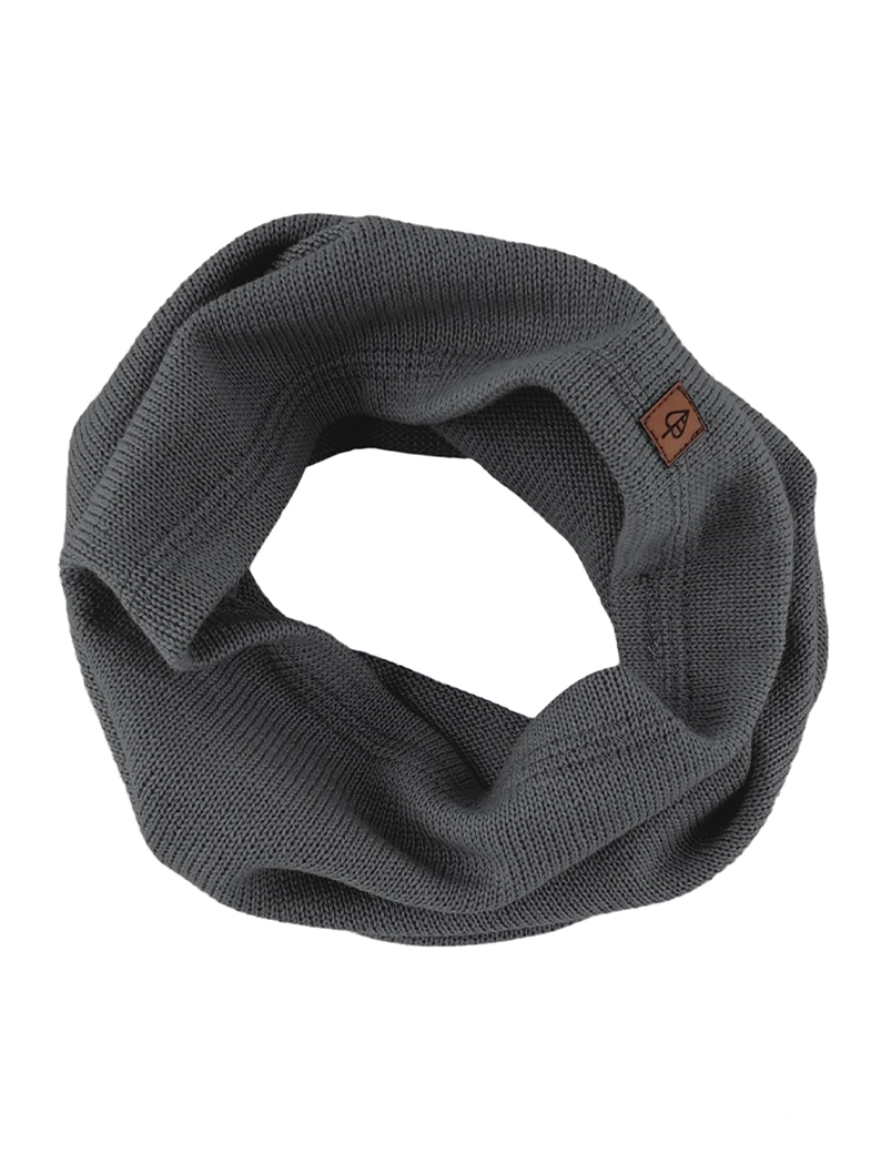 komin merino ciemny szary Komin z wełny merino CIEMNY SZARY - obrazek 1