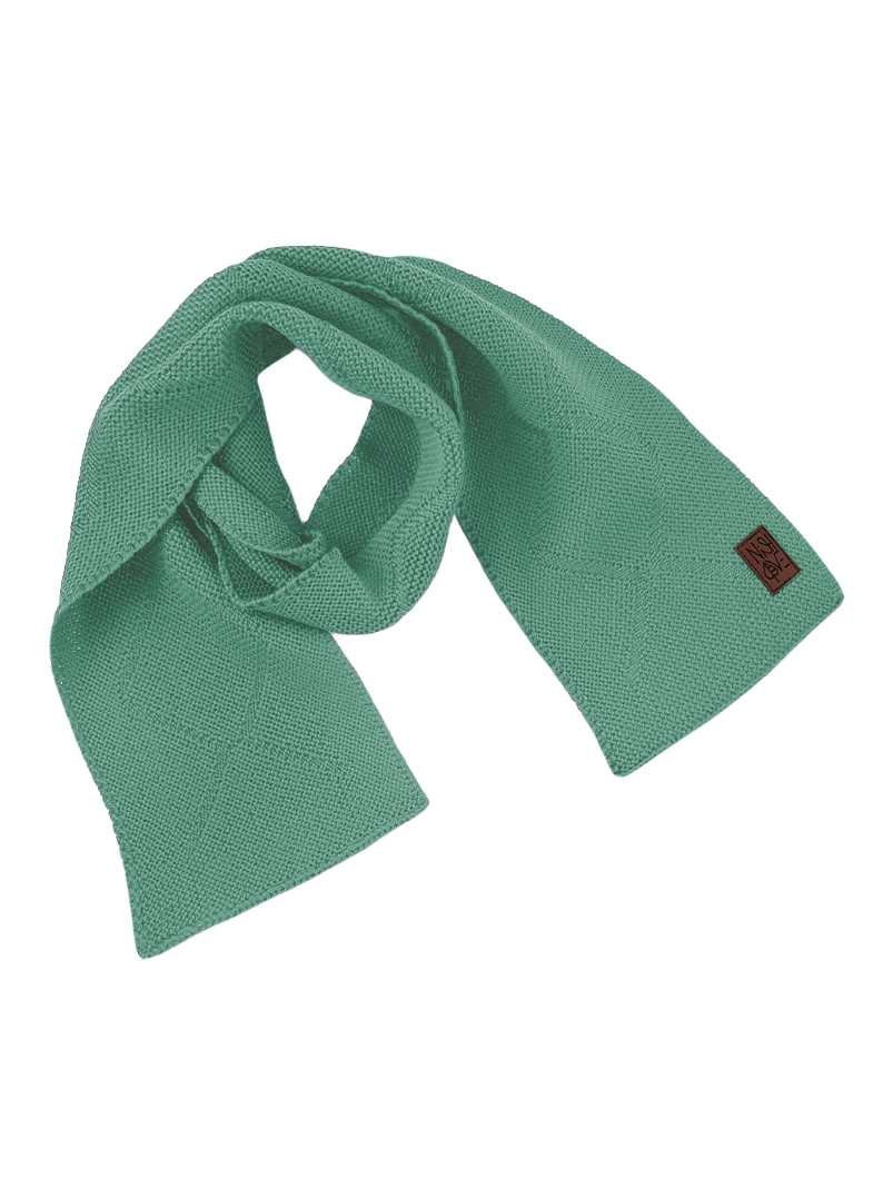 szalik merino dziecięcy - jasny morski Merino wool children's scarf LIGHT SEA BLUE - Image 1