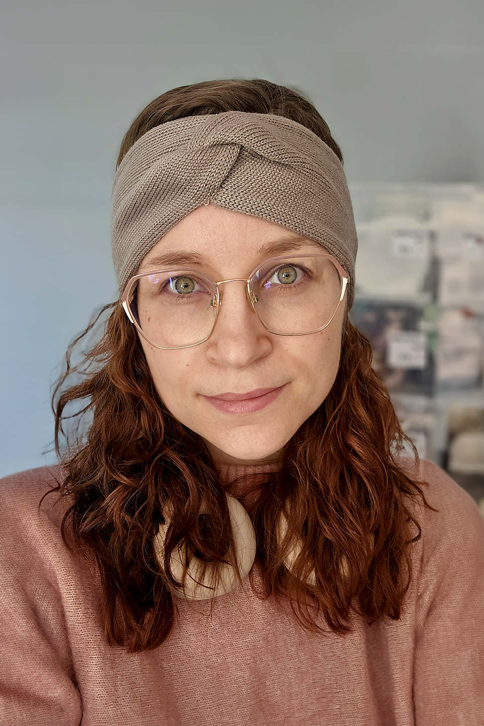Opaska model Merino wool headband SAGE - Image 2