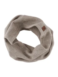 Komin z wełny merino MELANŻ BRĄZ