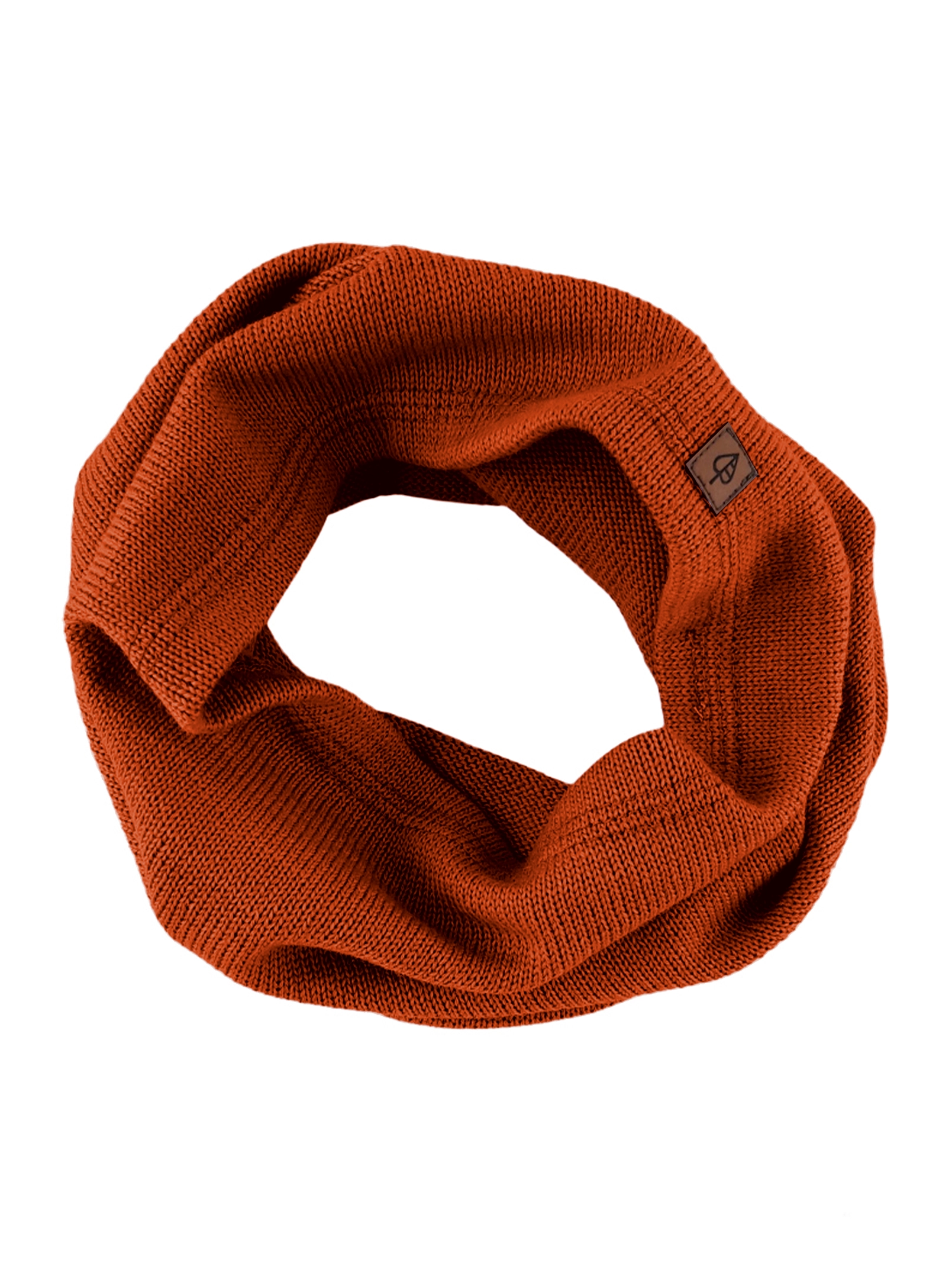 komin merino rudy Merino wool tube scarf FOXY RED - Image 1