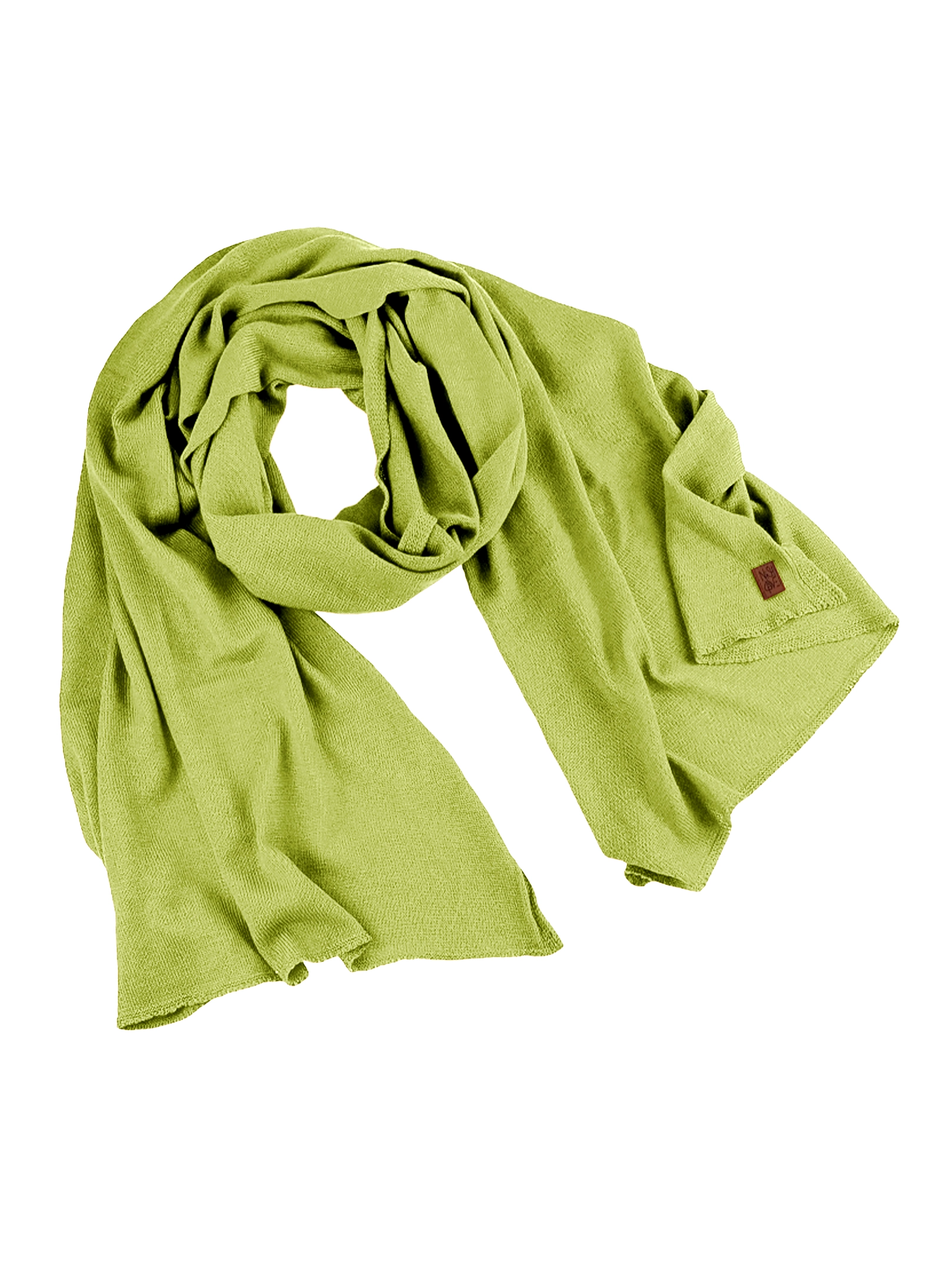 szal merino cienki - oliwka Duży szal z cienkiej wełny merino OLIWKA - obrazek 1