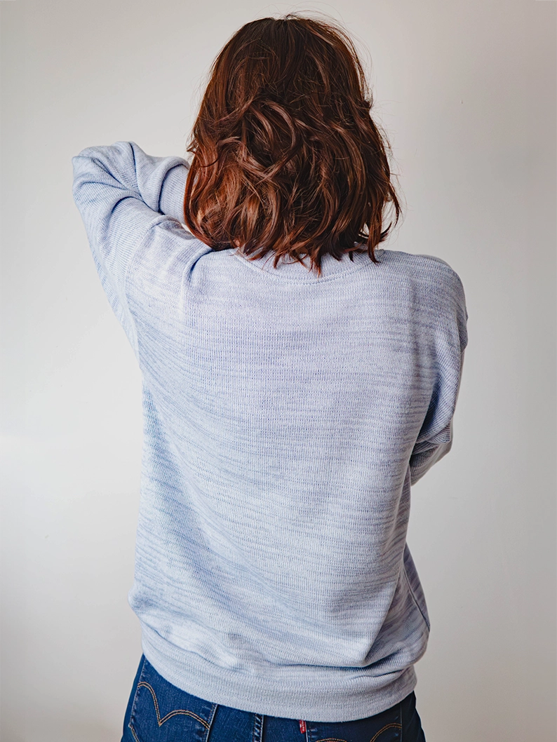 sweter gabi model 1 Merino wool sweater "Gabi" - choose color! - Image 5