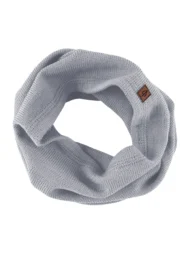 Komin z wełny merino SREBRNOSZARY