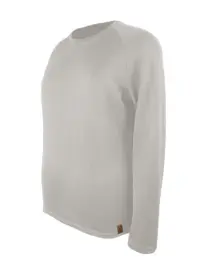 bluzka na długi rękaw raglan, męska - ciepły szary