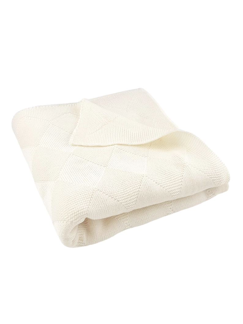 koc naturalny Koc z wełny merino NATURALNY 110x100 cm - obrazek 1