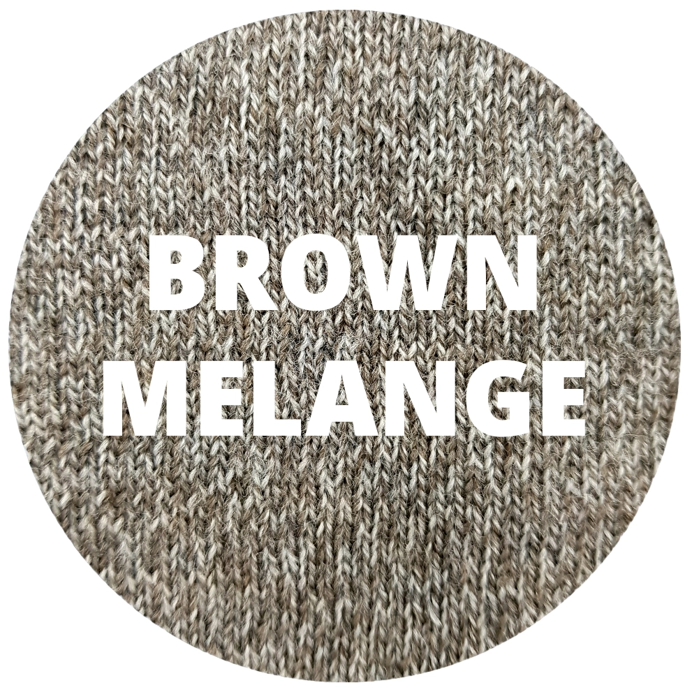 PRÓBNIK BROWN MELANGE Próbka naszej dzianiny merino - obrazek 27