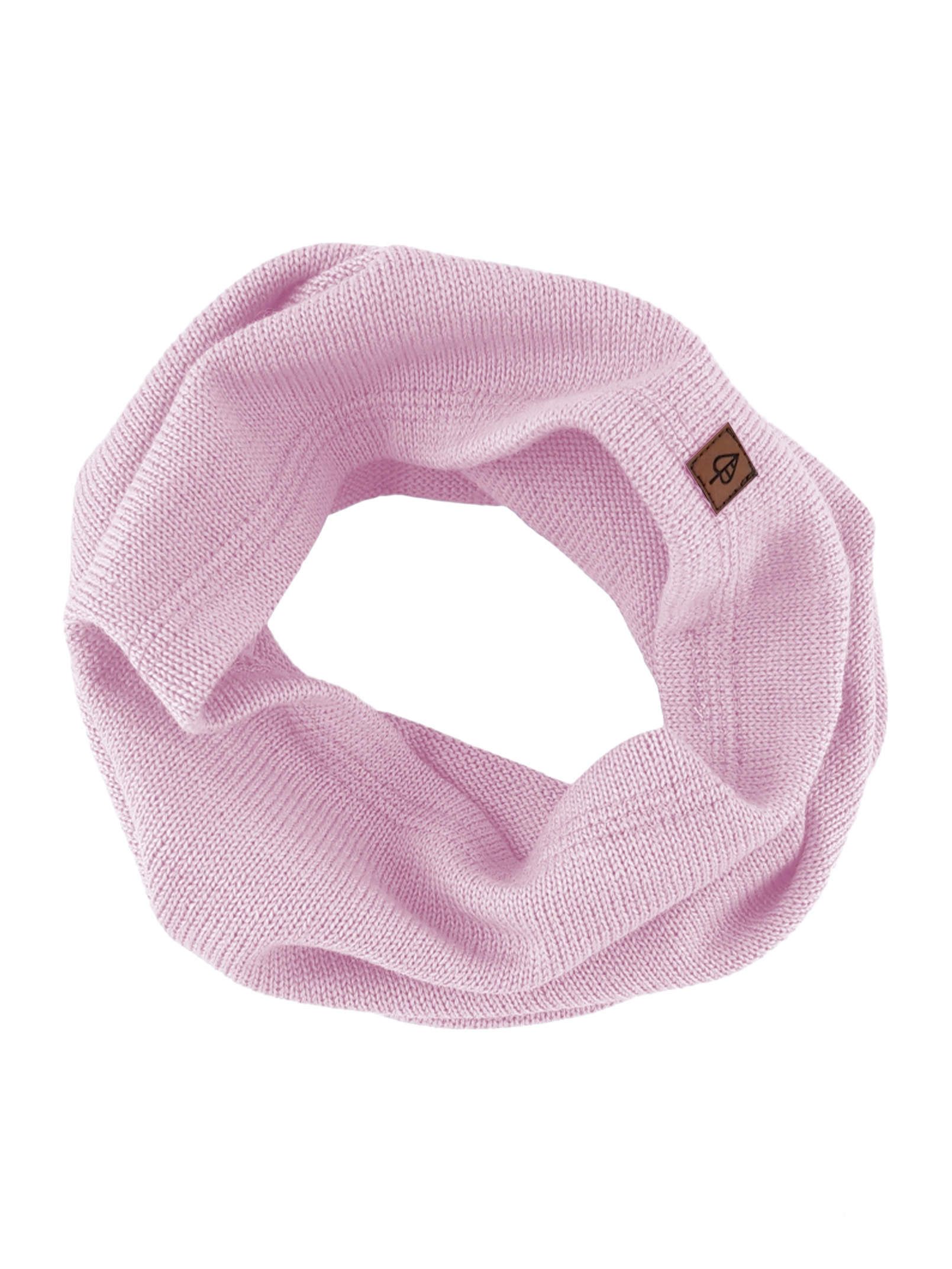 komin merino pastelowy róż Merino wool tube scarf PASTEL PINK - Image 1