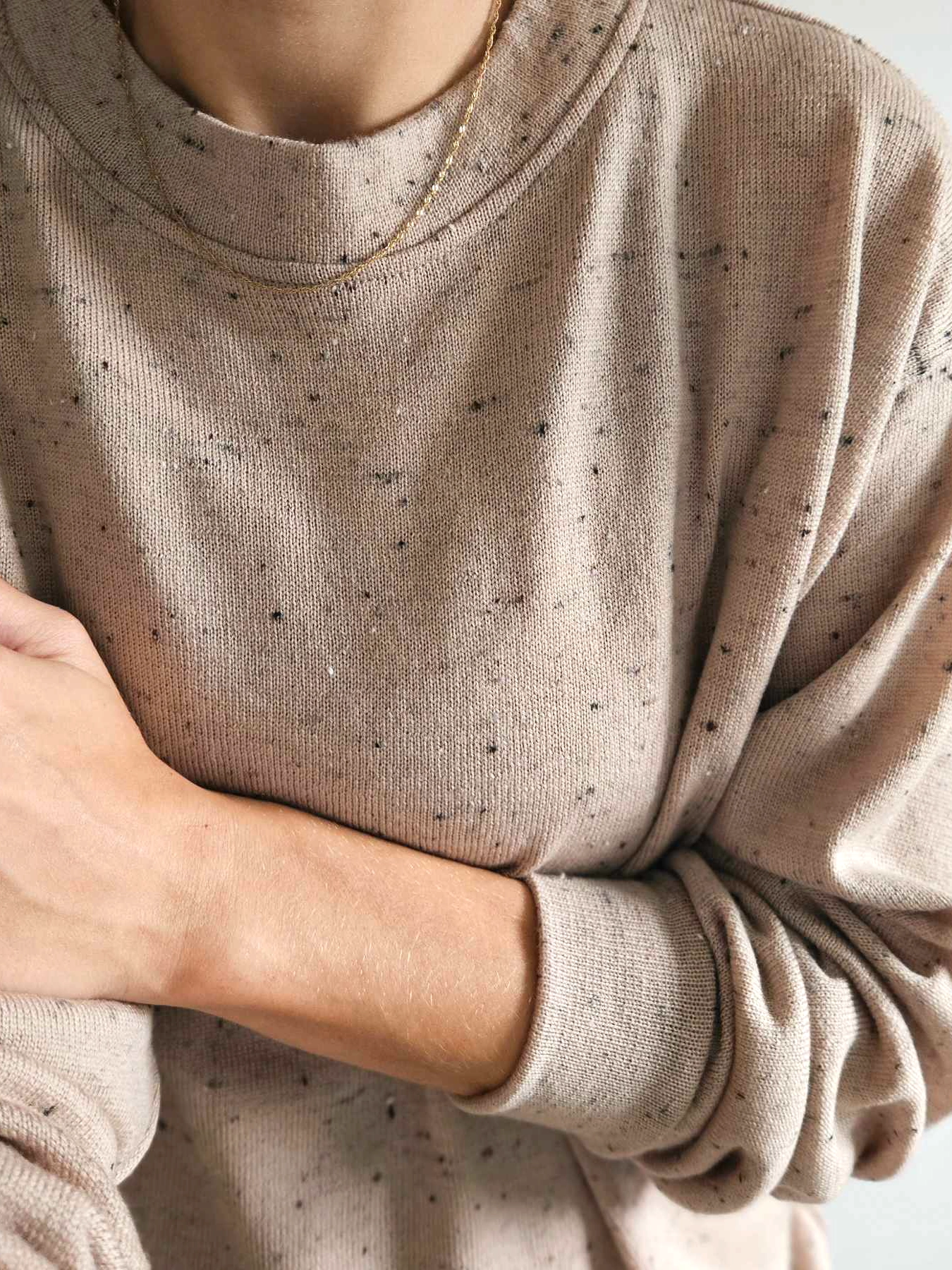 model gabi jednolity2 Merino wool sweater "Gabi" - choose color! - Image 1