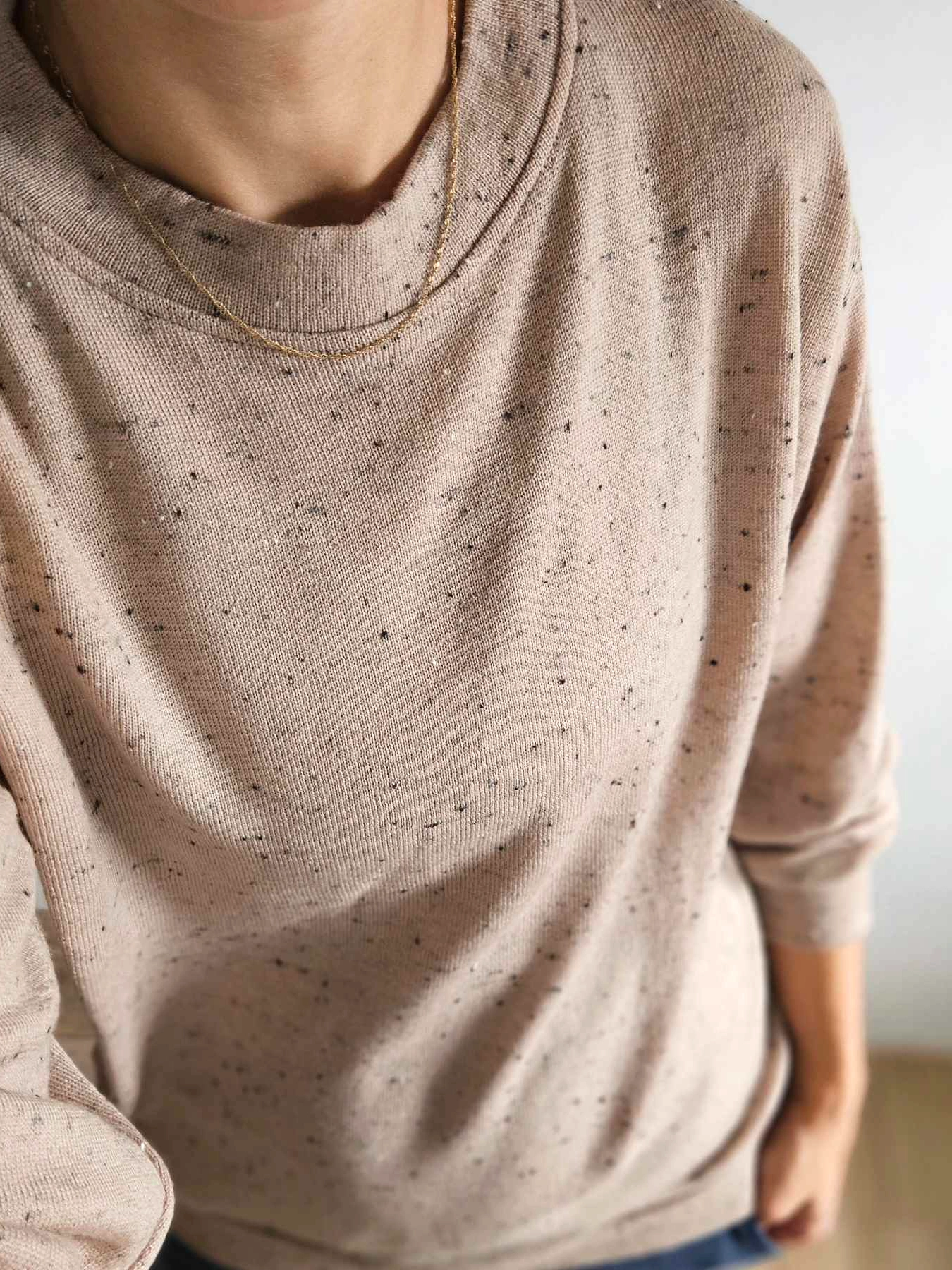 model gabi jednolity3 Merino wool sweater "Gabi" - choose color! - Image 2