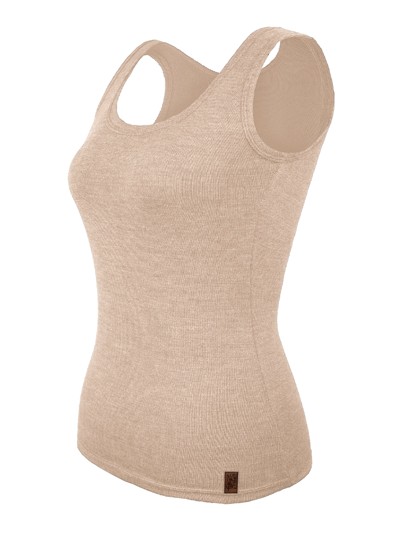 podkoszulek damski - cielisty Podkoszulek damski z wełny merino CIELISTY - obrazek 1