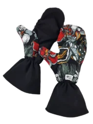 Rękawiczki Softshell z wełną merino - "Begonie" - wybierz rozmiar!