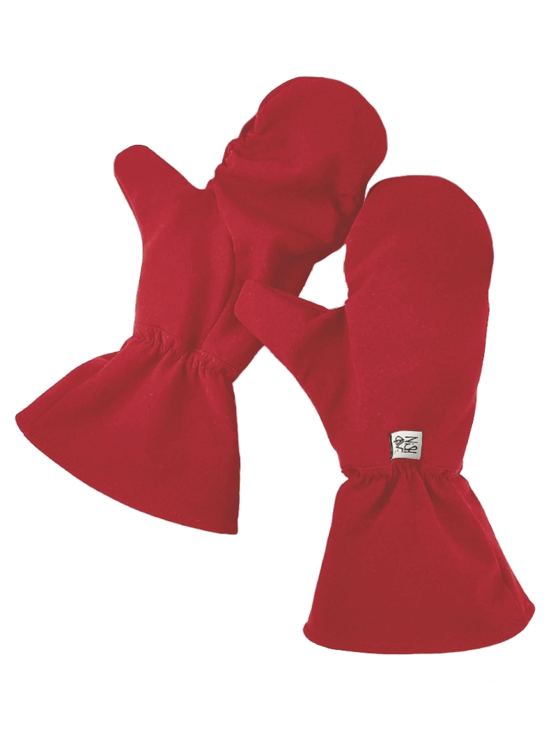 rękawiczki softshell merino czerwony rL jednolity Softshell with merino wool gloves - "Red" - choose your size! - Image 1