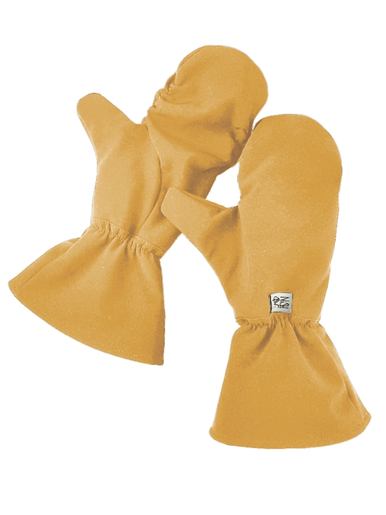 rękawiczki softshell merino żółty rL jednolite Softshell with merino wool gloves - "Yellow" - choose your size! - Image 1