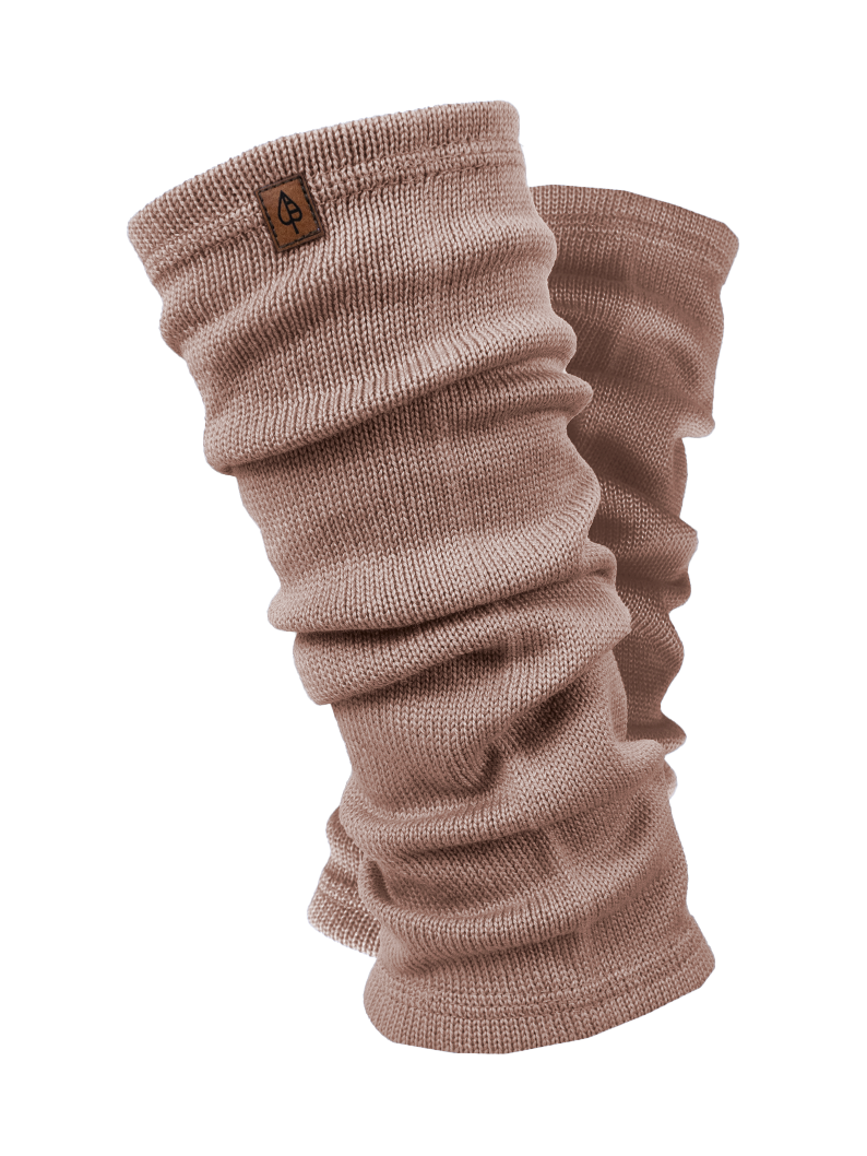 getry merino LATTE Merino wool leg warmers LATTE - Image 1