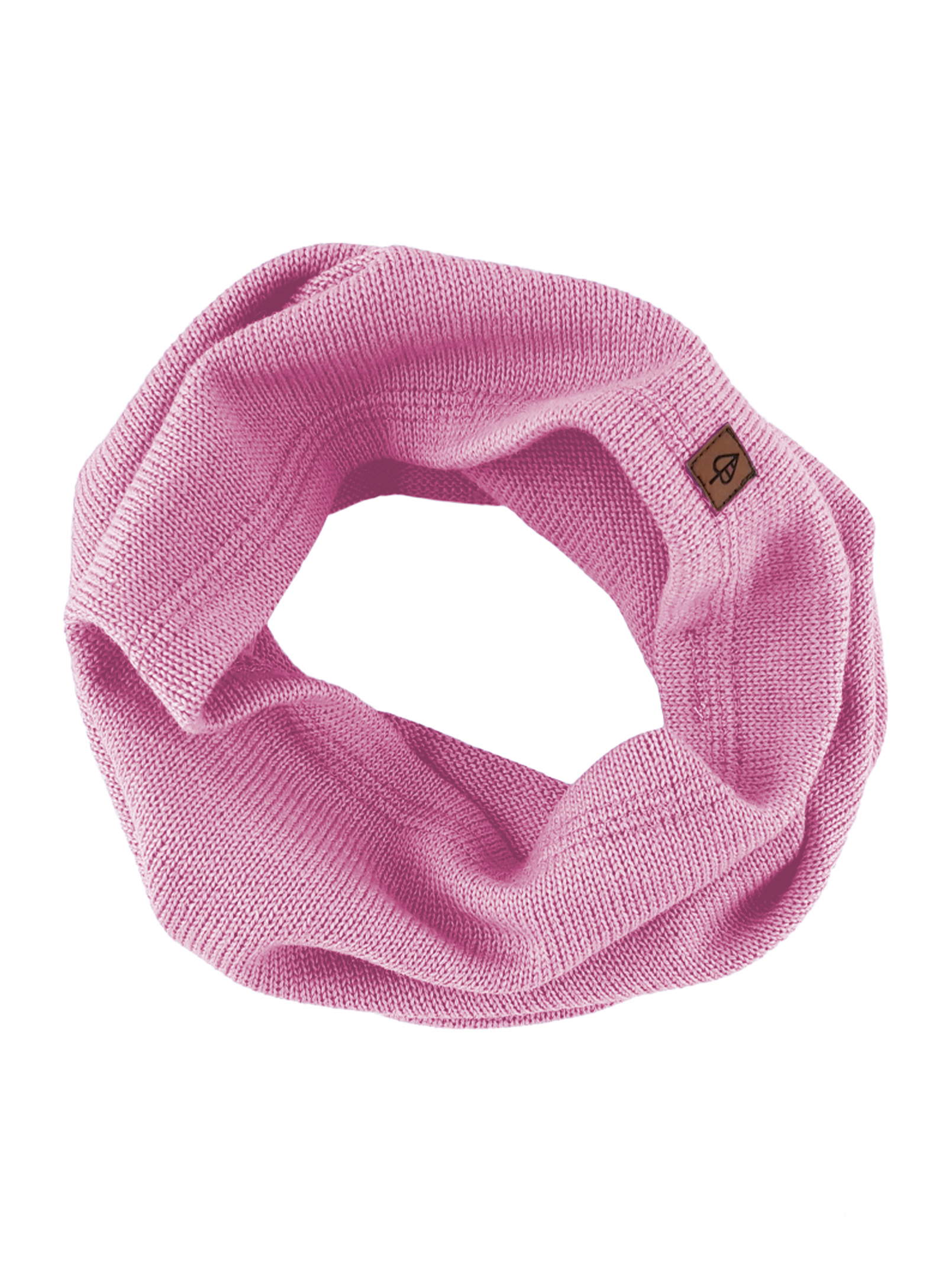 komin merino - Różowy Merino wool tube scarf PINK - Image 1