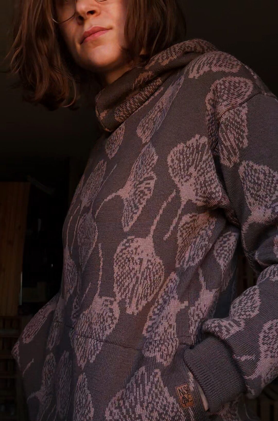 2025-11-07 13.25.27-2 Custom merino wool hoodie "Robin" - JAQUARD PATTERN - Image 3